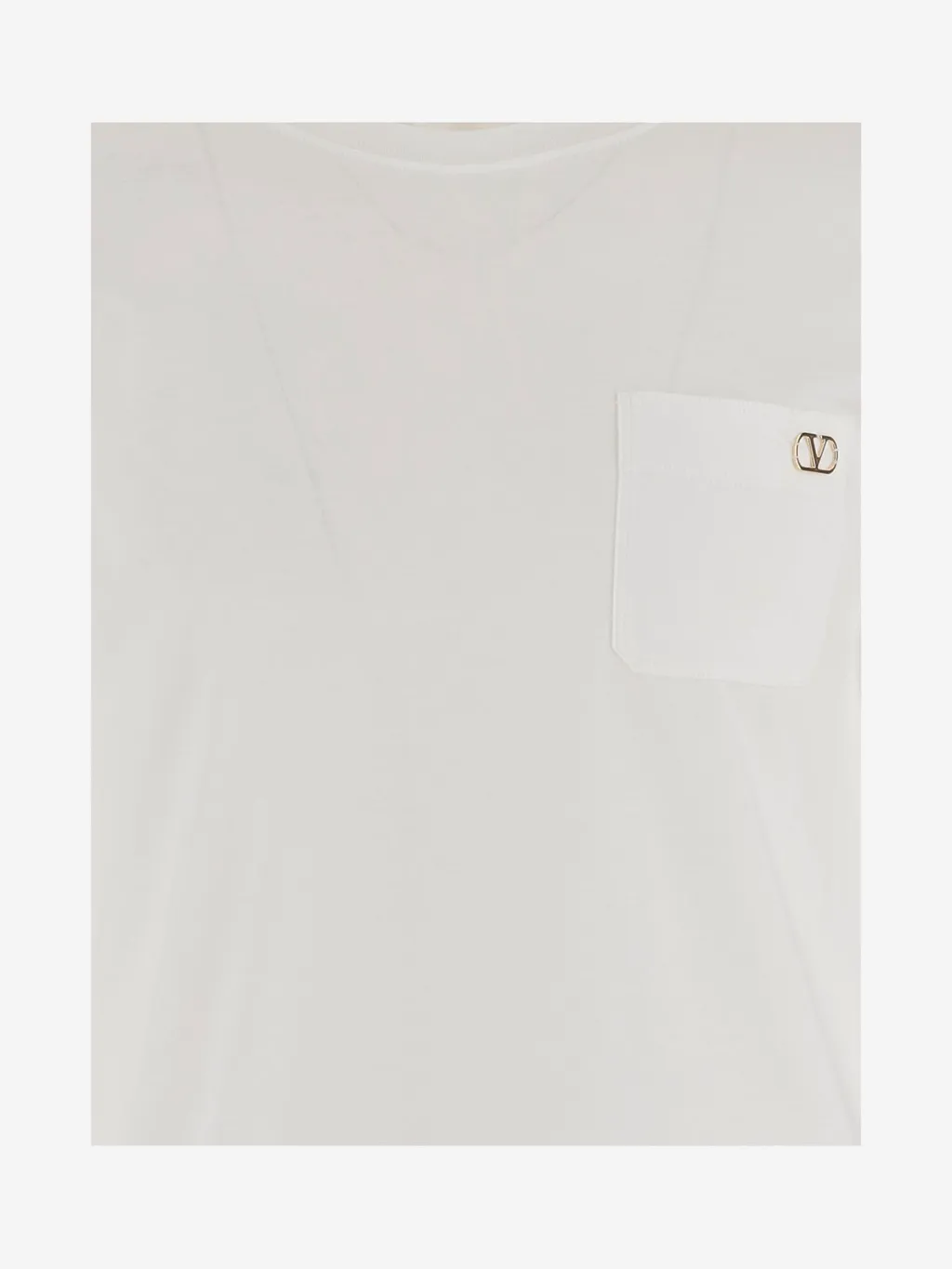 Logo Plaque Crewneck T-Shirt