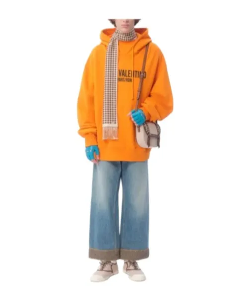 Logo Patch Wide Leg Jeans