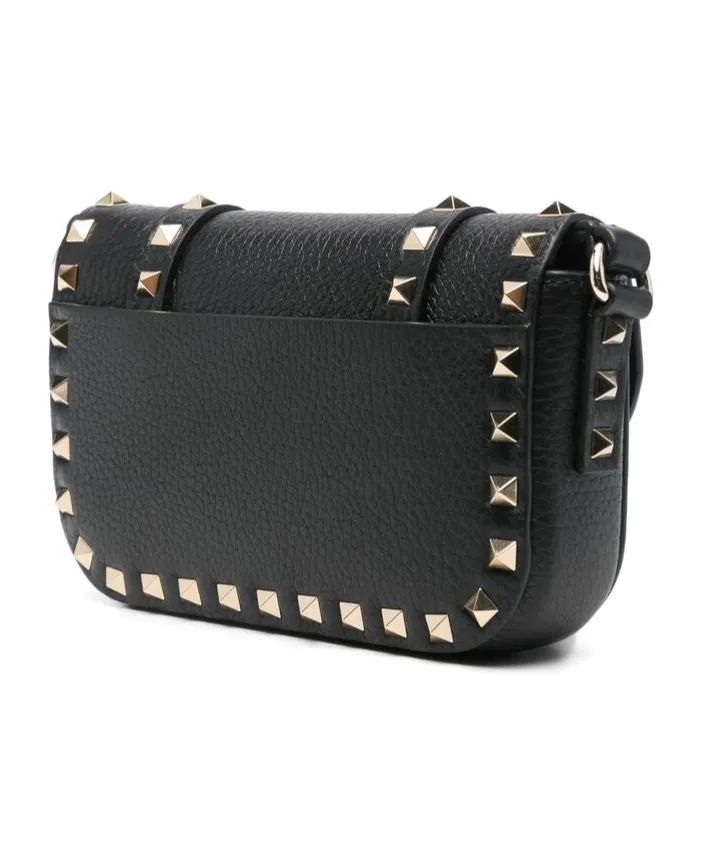 Rockstud Foldover Top Crossbody Bag