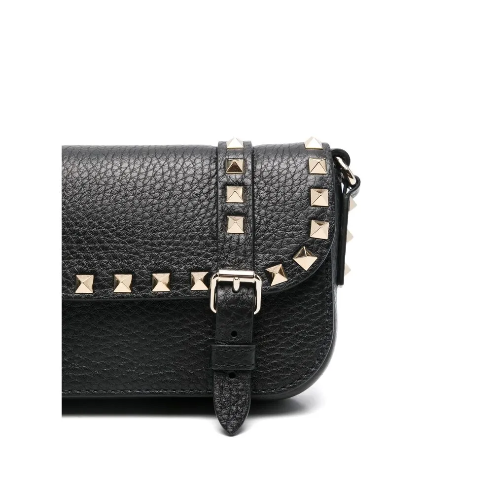 Rockstud Foldover Top Crossbody Bag