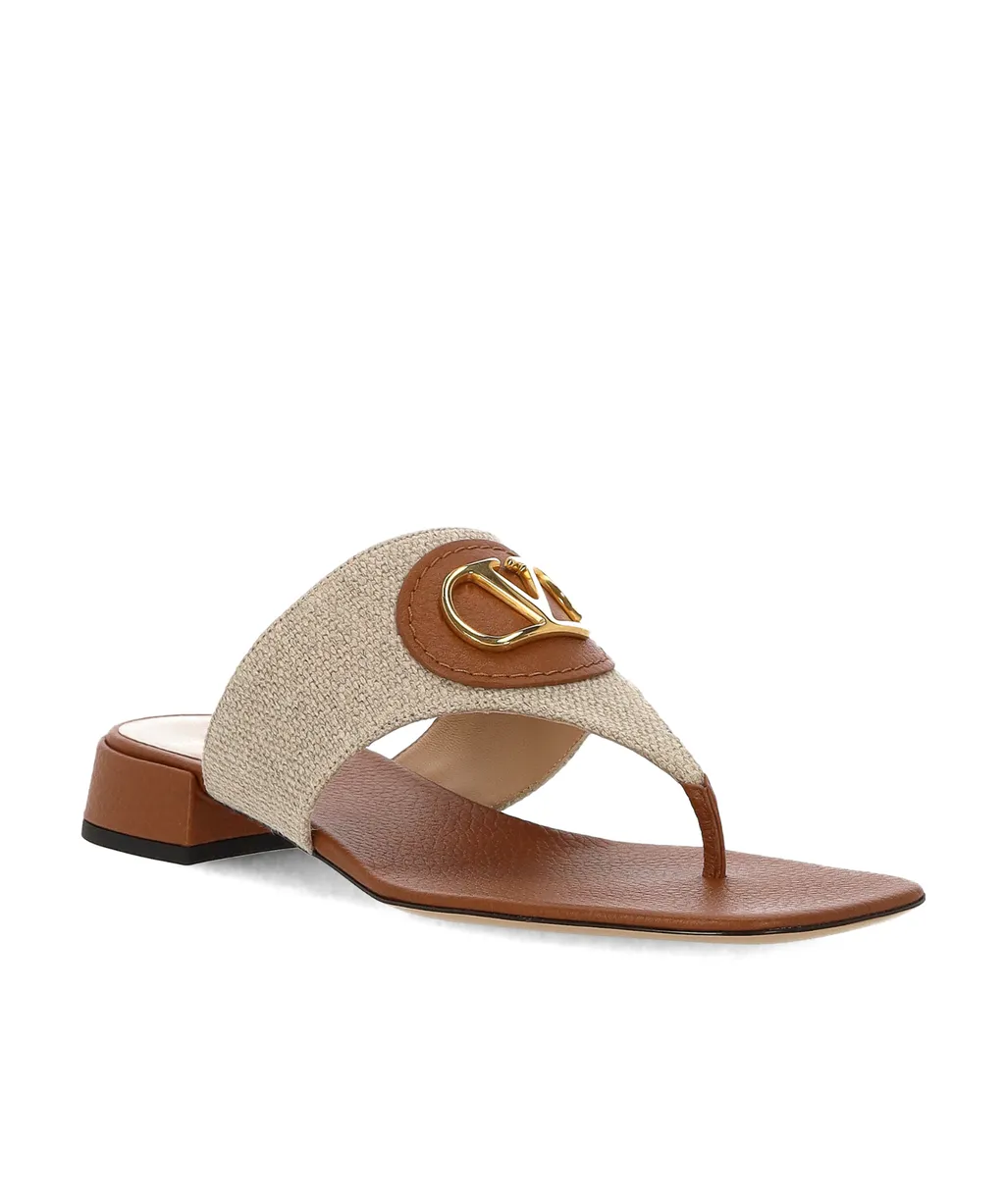 Vlogo Plaque Slip-On Thong Sandals