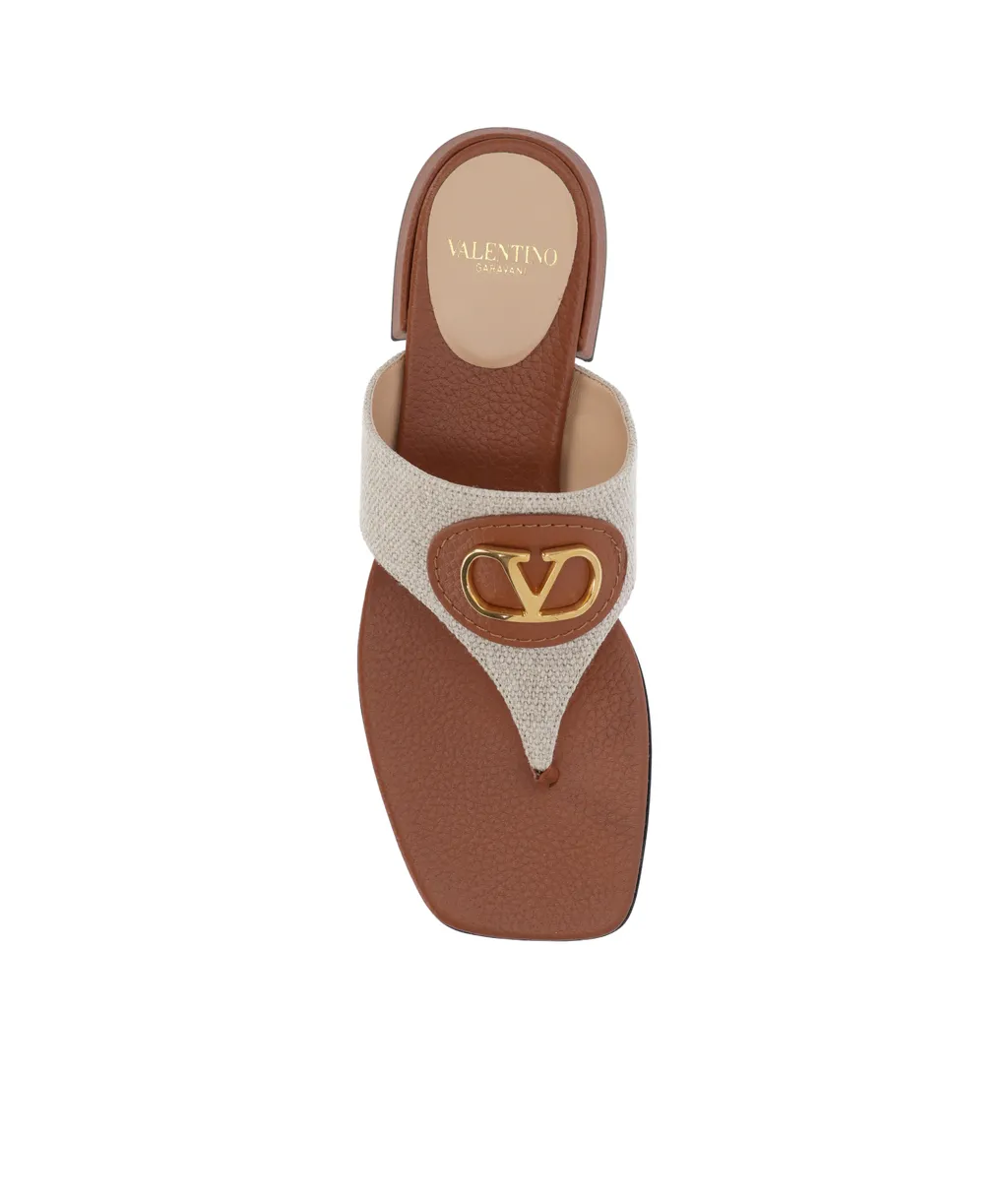 Vlogo Plaque Slip-On Thong Sandals