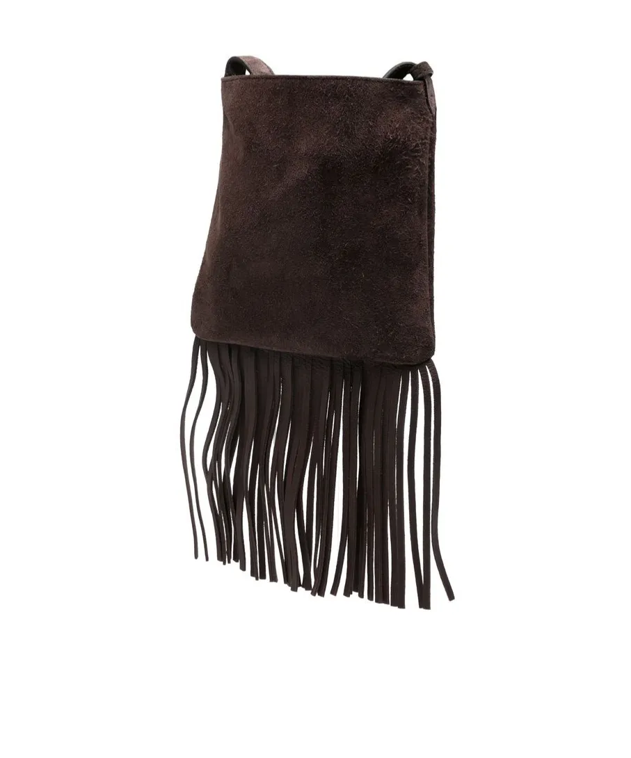 Vlogo Signature Fringed Edge Crossbody Bag