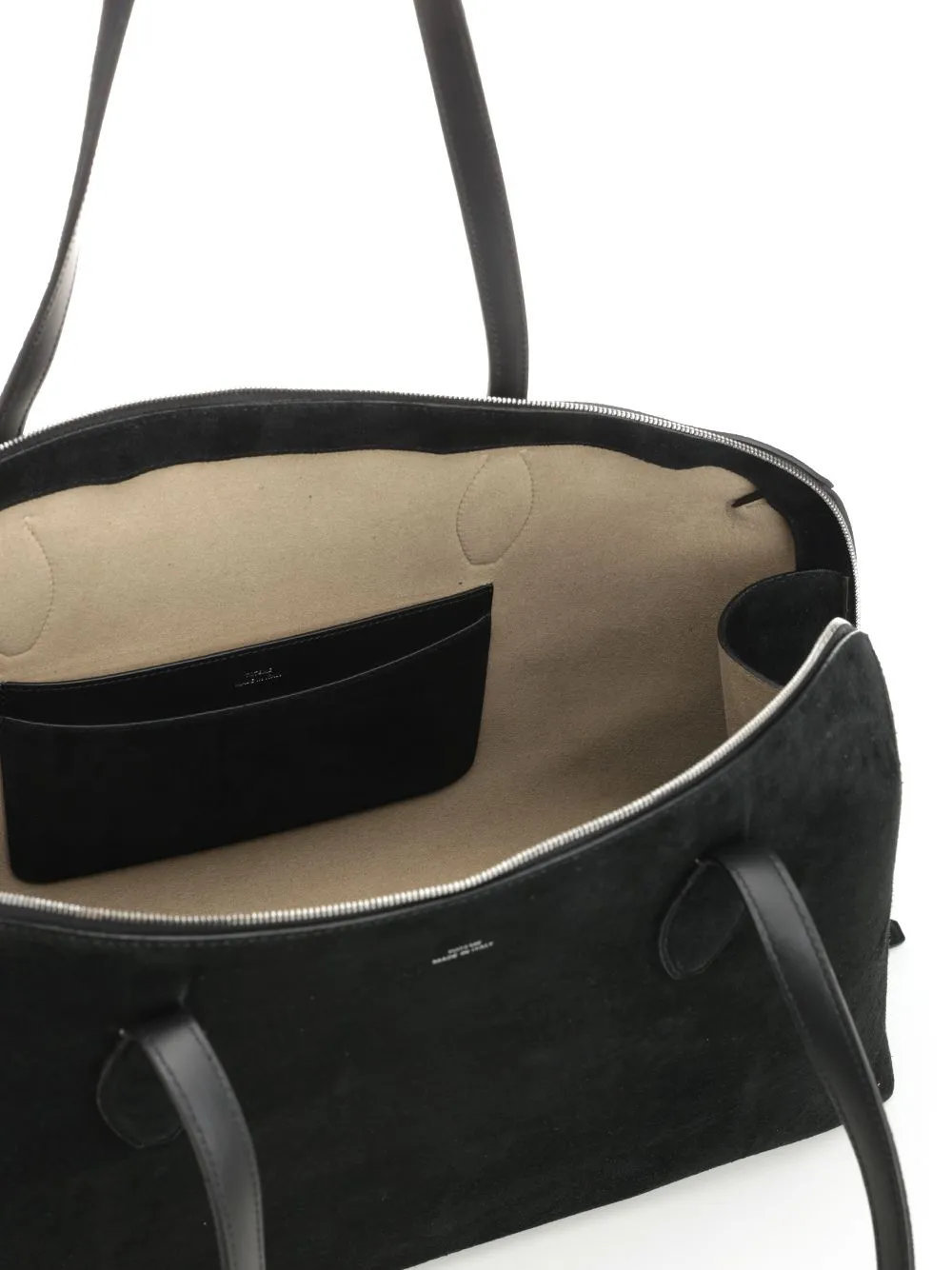 Zipped Top Handle Tote Bag