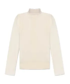 High Collar Long Sleeve Top