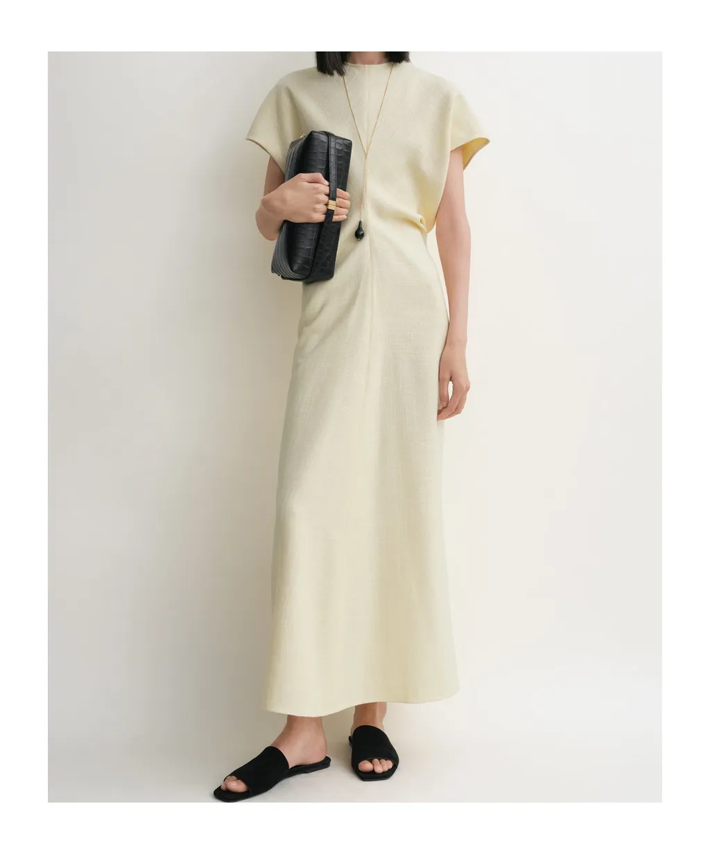 Slouch-Waist Maxi Dress