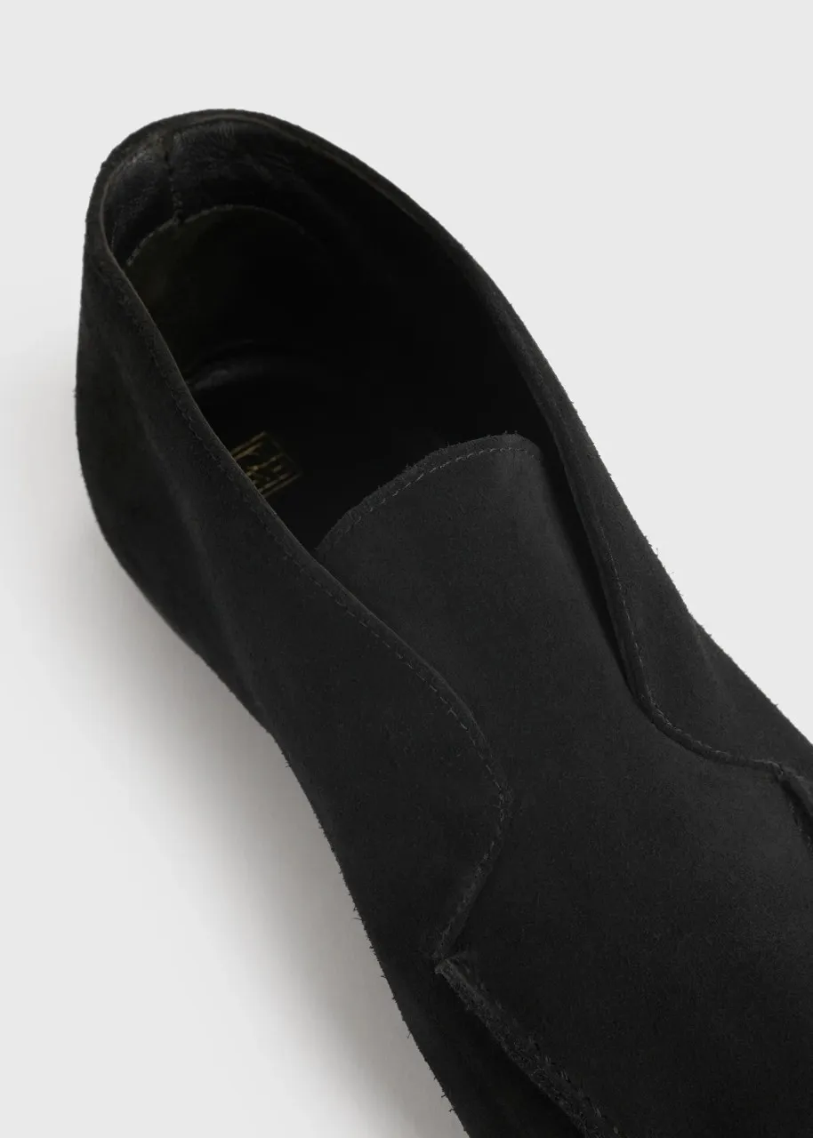 Square-Toed Short Boots