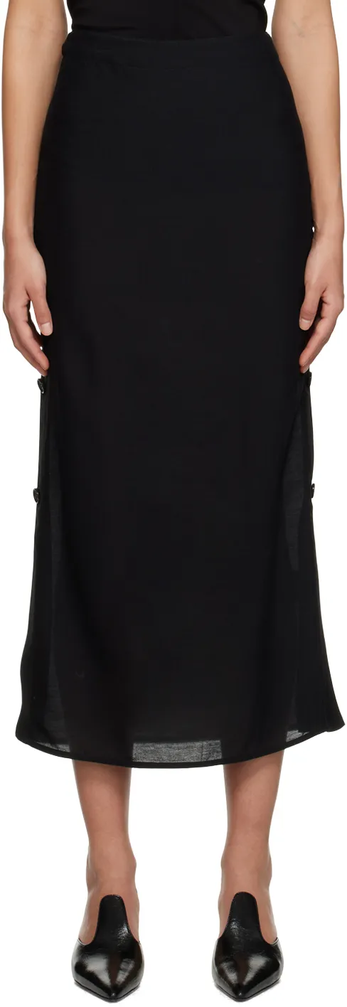 Side Buckle Drawstring Skirt