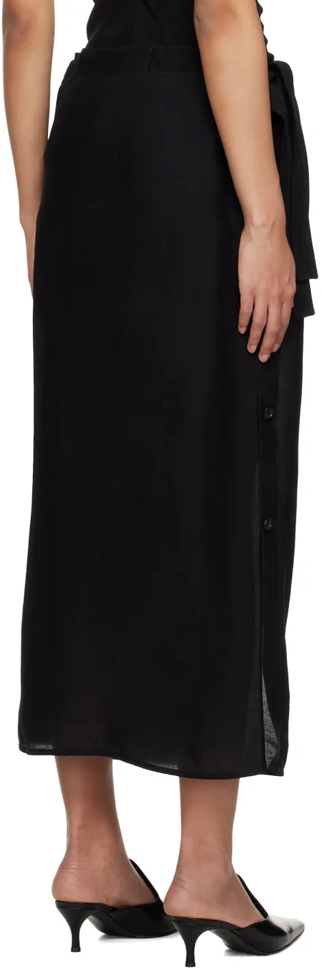 Side Buckle Drawstring Skirt