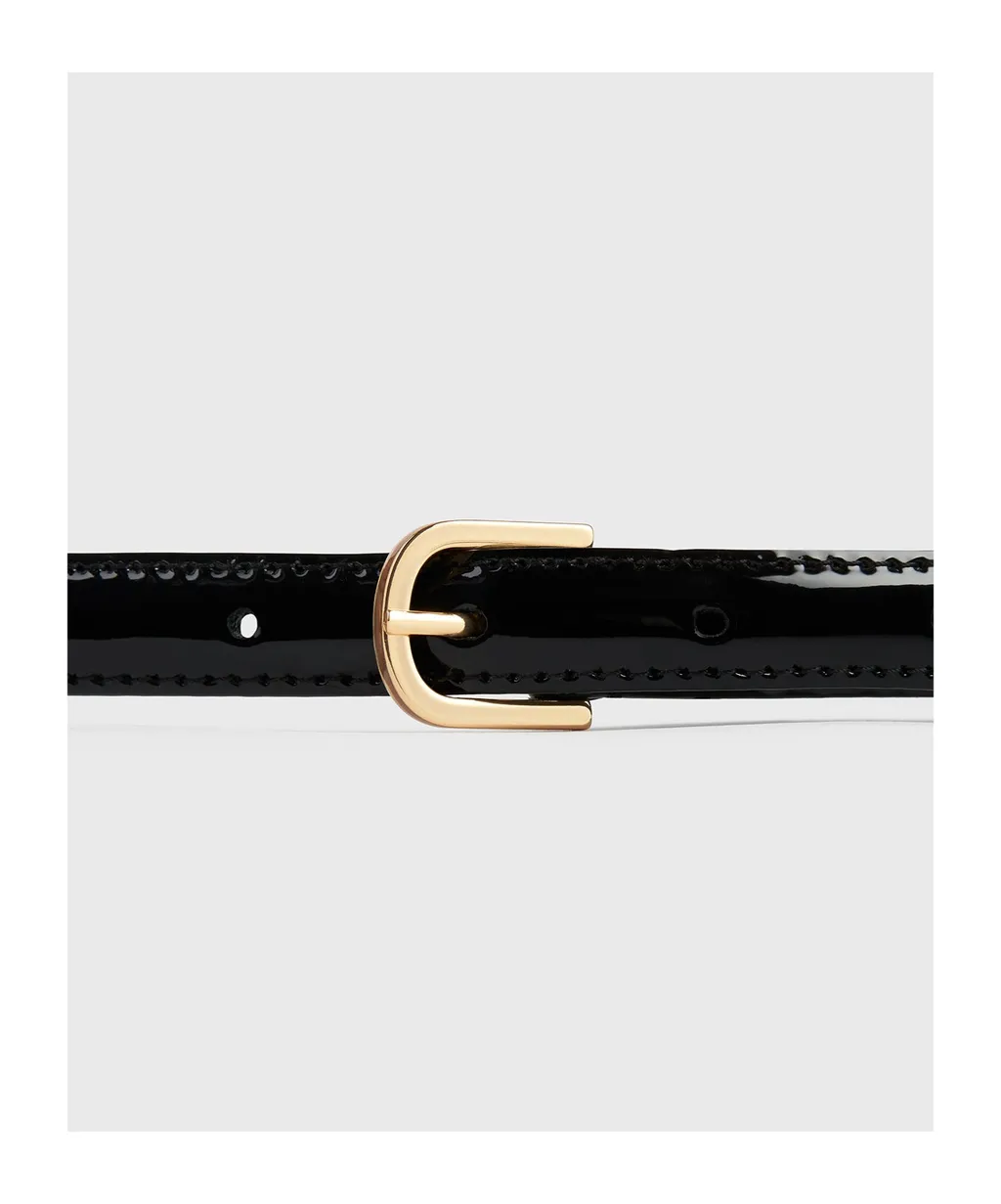 Slim Patent Waist Belt