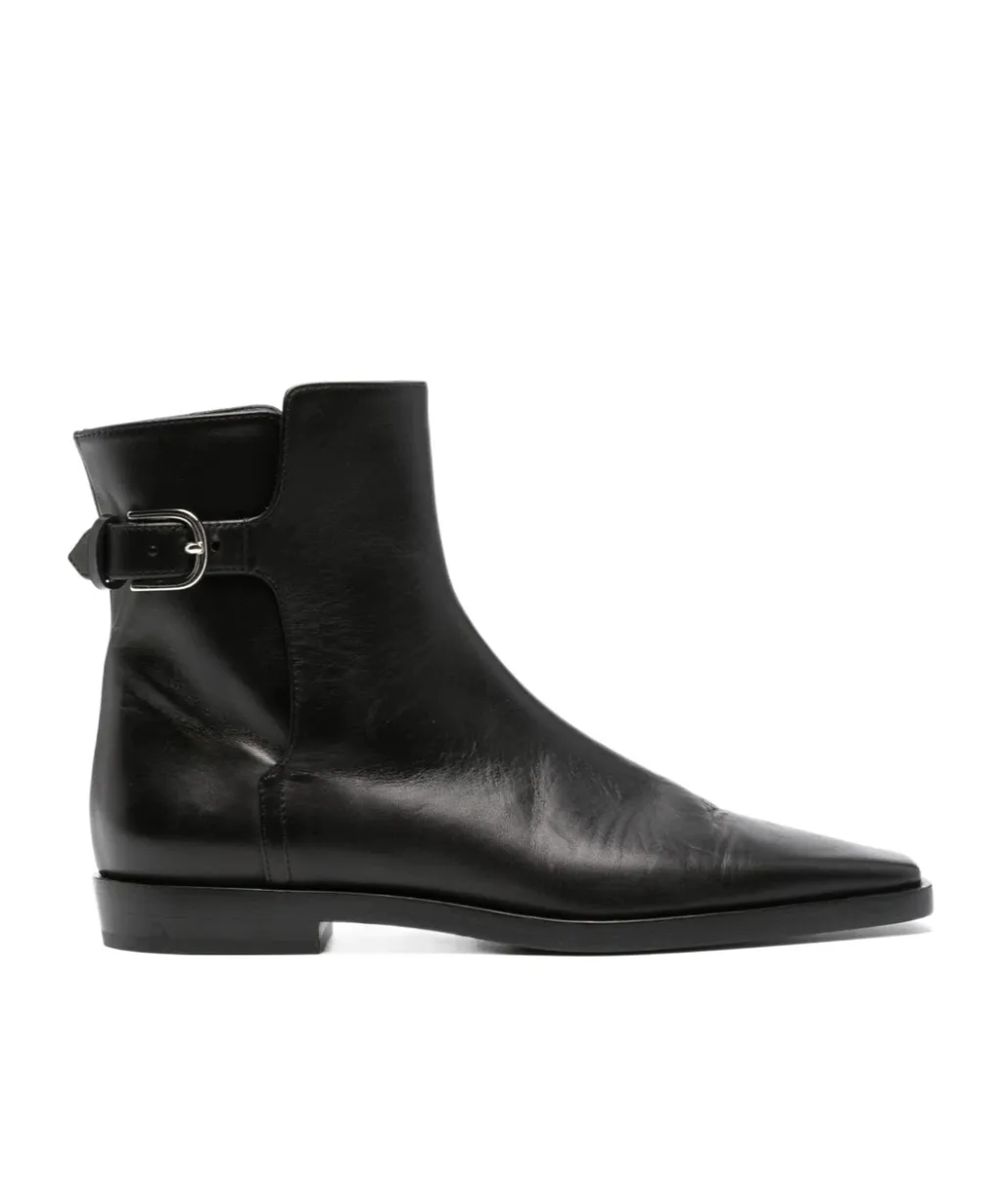 The Belted Square Toe Boots
