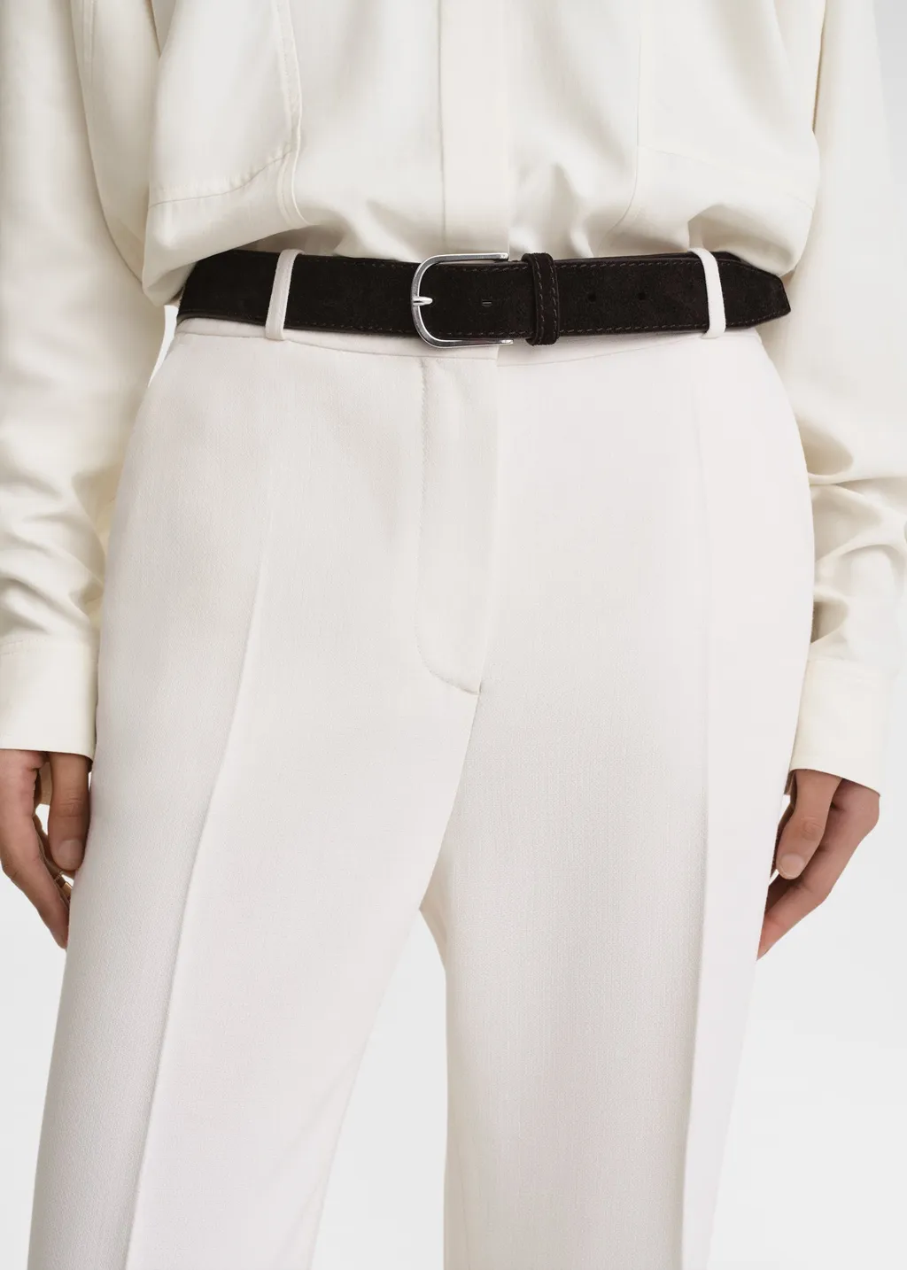 Suede Buckle Belt
