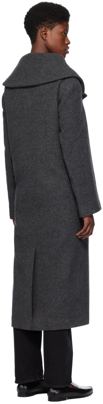Notched-Lapels Double-Breasted Coat