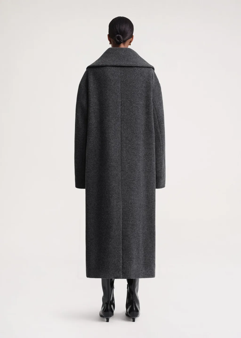 Notched-Lapels Double-Breasted Coat