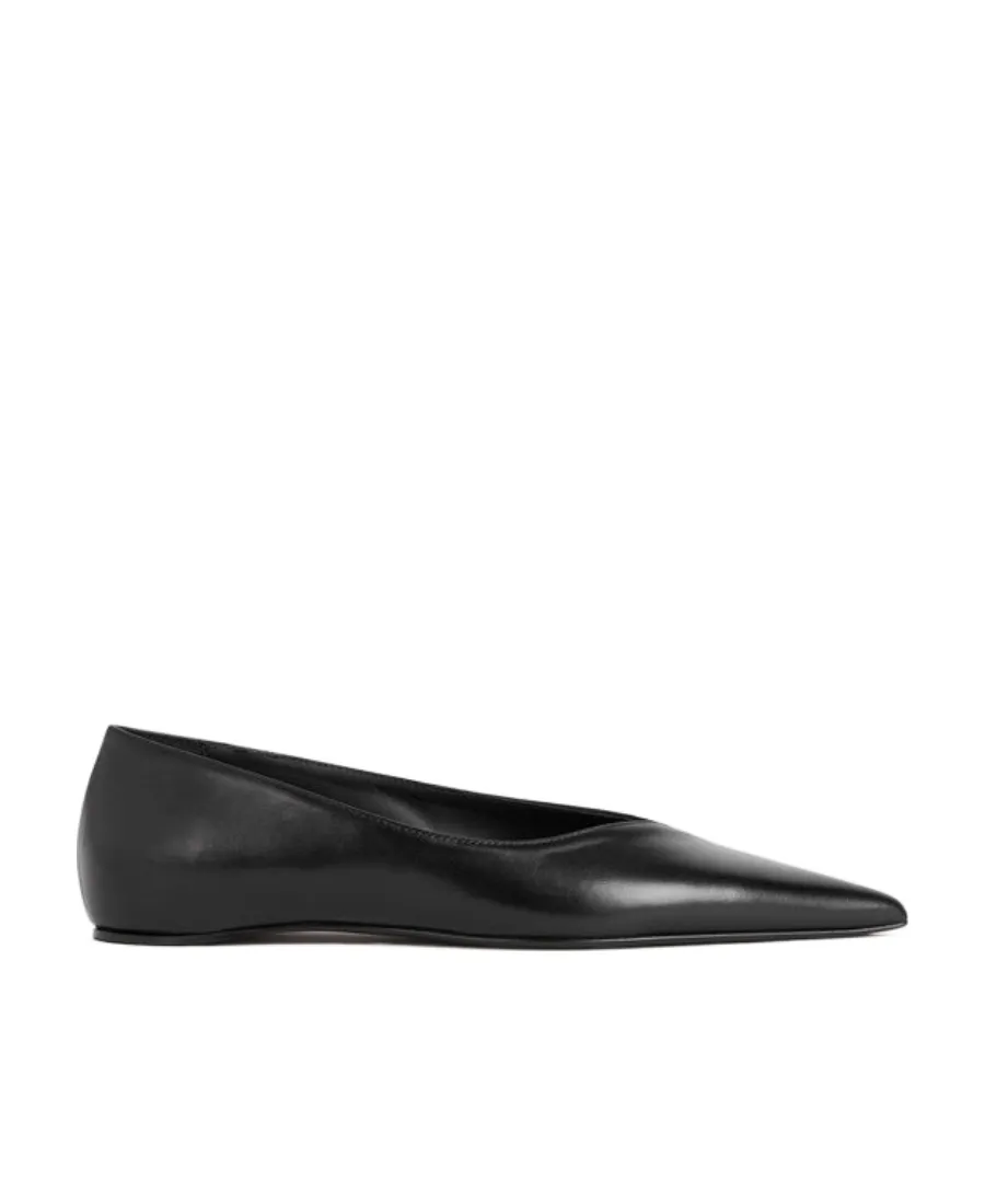 Pointed Toe Slip On Ballerinas