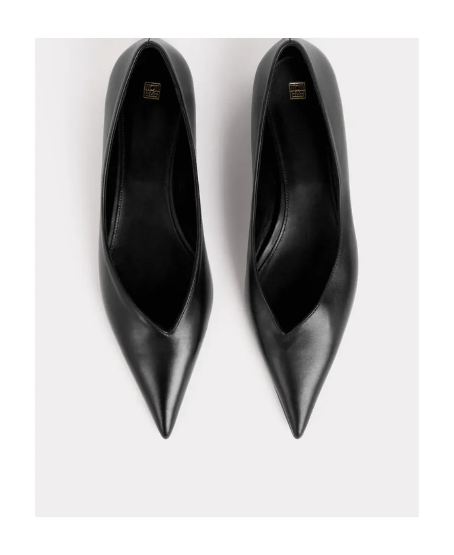 Pointed Toe Slip On Ballerinas
