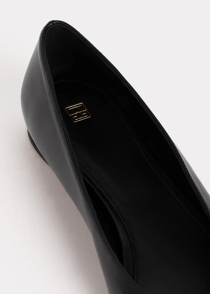 Pointed Toe Slip On Ballerinas