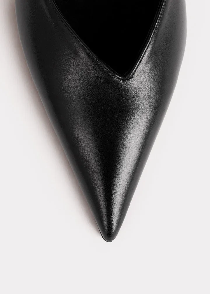 Pointed Toe Slip On Ballerinas