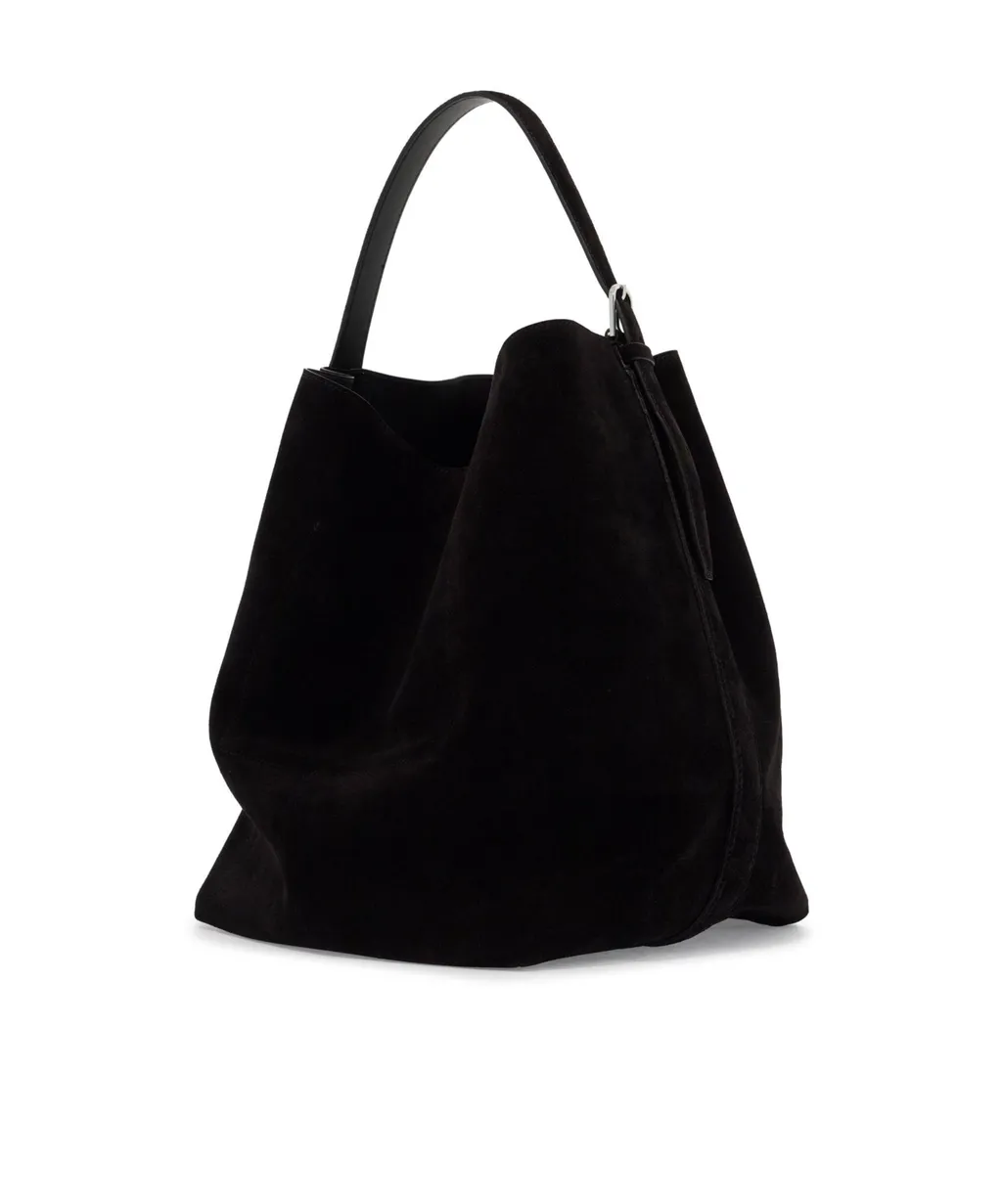 Belted Open Top Tote Bag