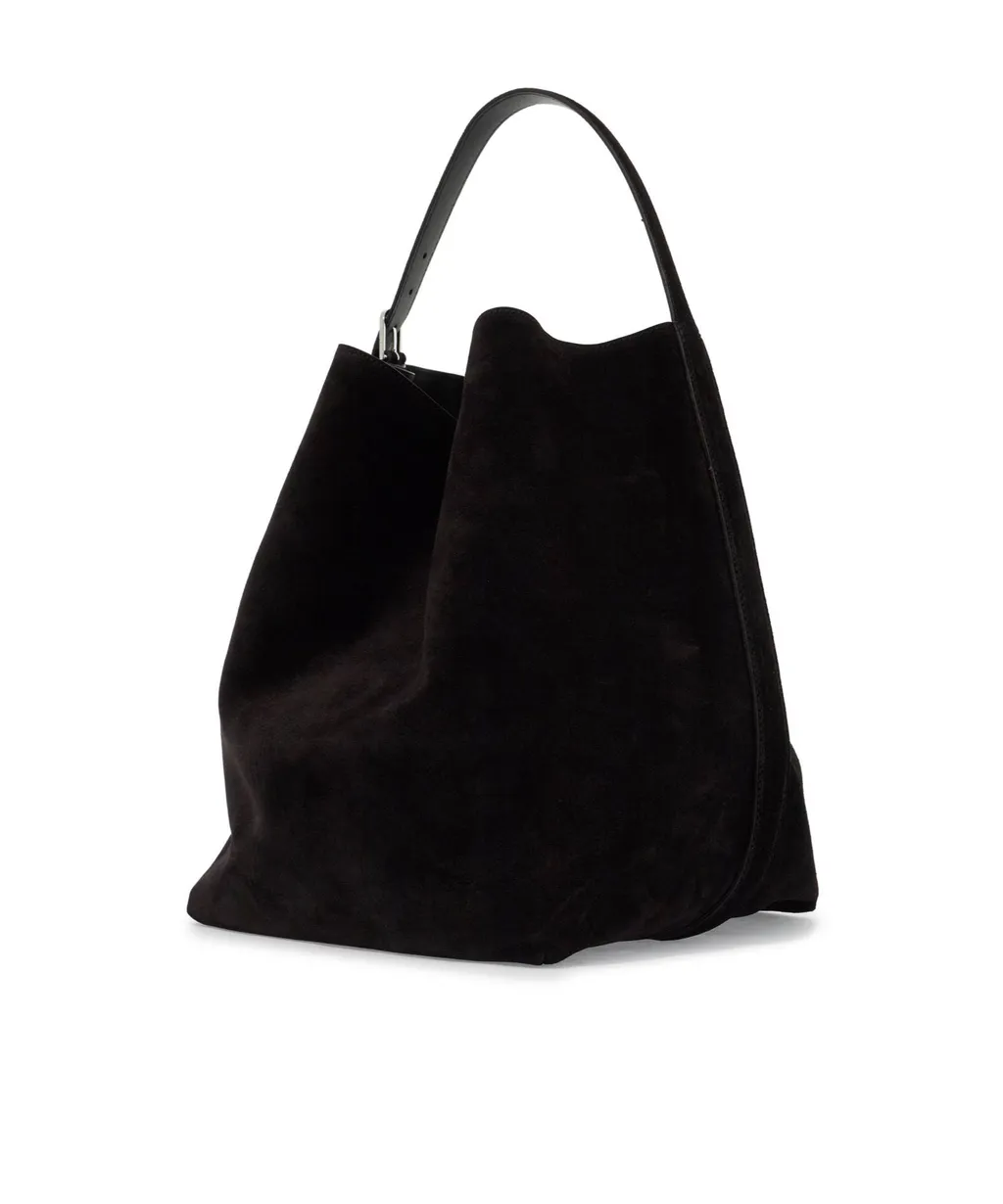 Belted Open Top Tote Bag