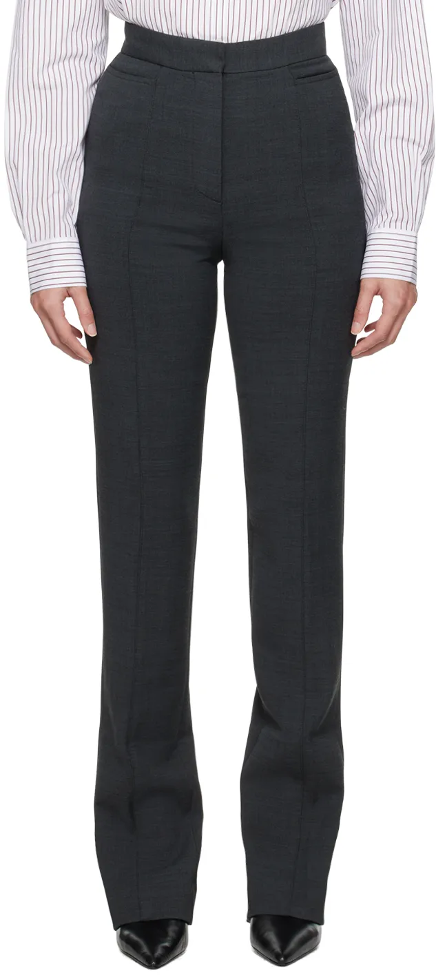 Cuff-Slit Suit Trousers