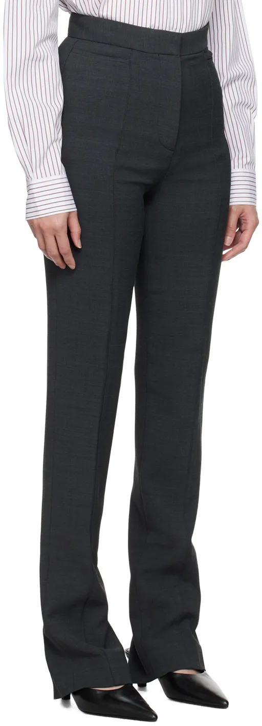 Cuff-Slit Suit Trousers