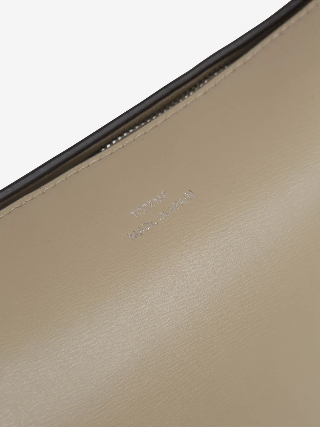 Scooped Sling Leather Shoulder Bag