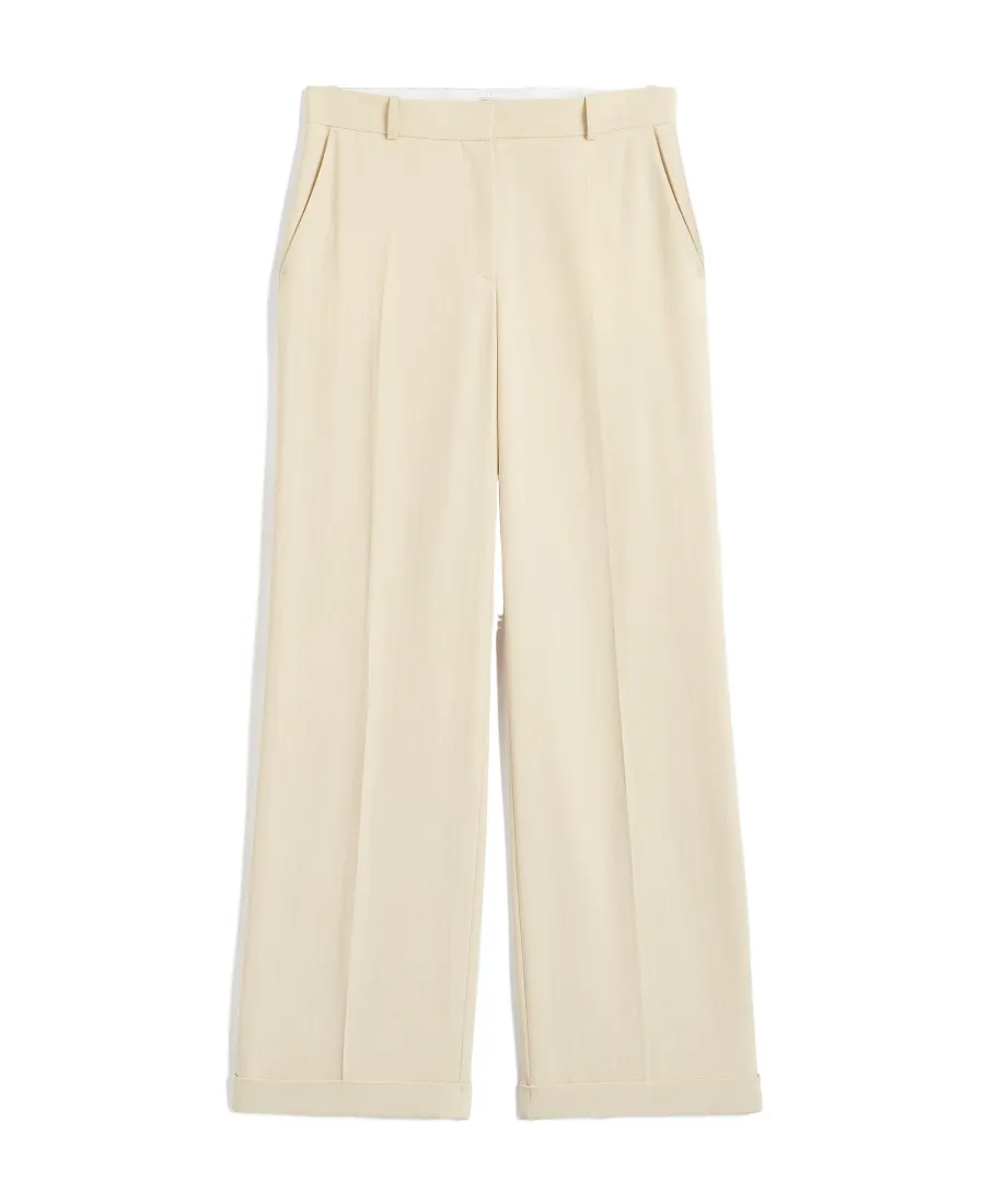 Mid-Rise Tailored Trousers