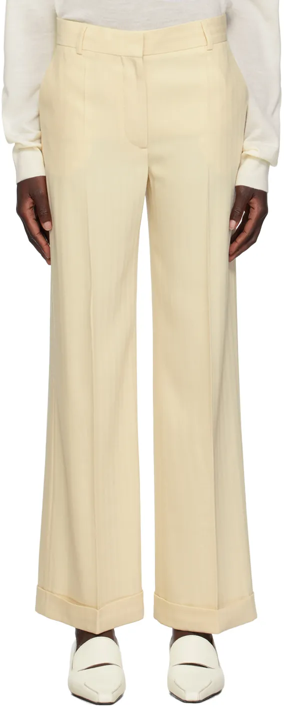 Mid-Rise Tailored Trousers
