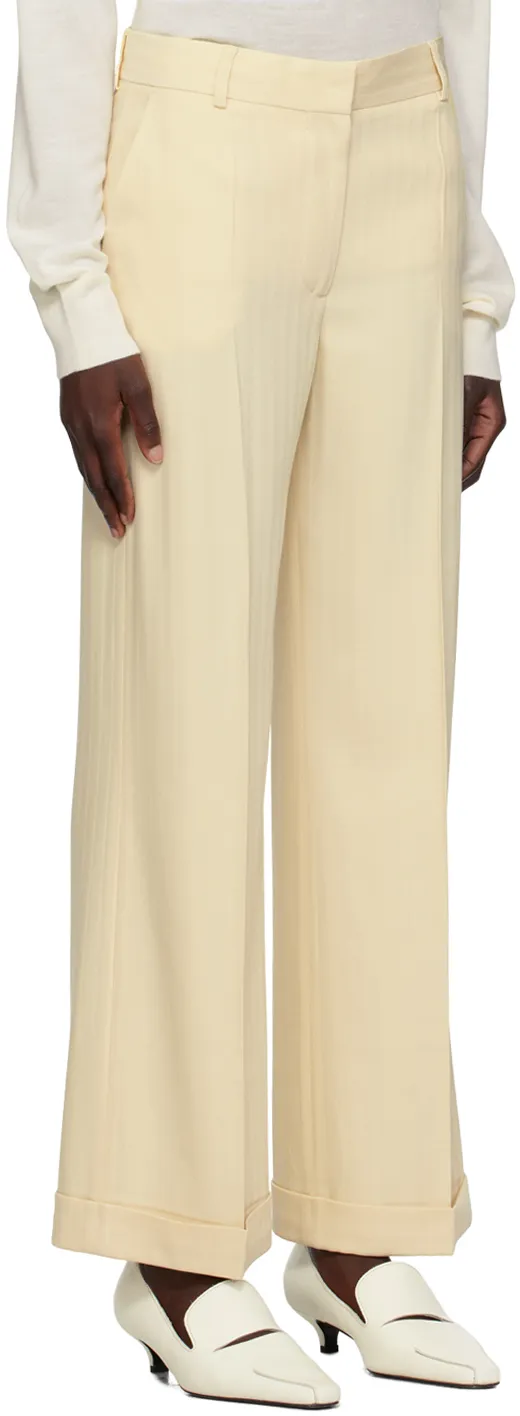 Mid-Rise Tailored Trousers