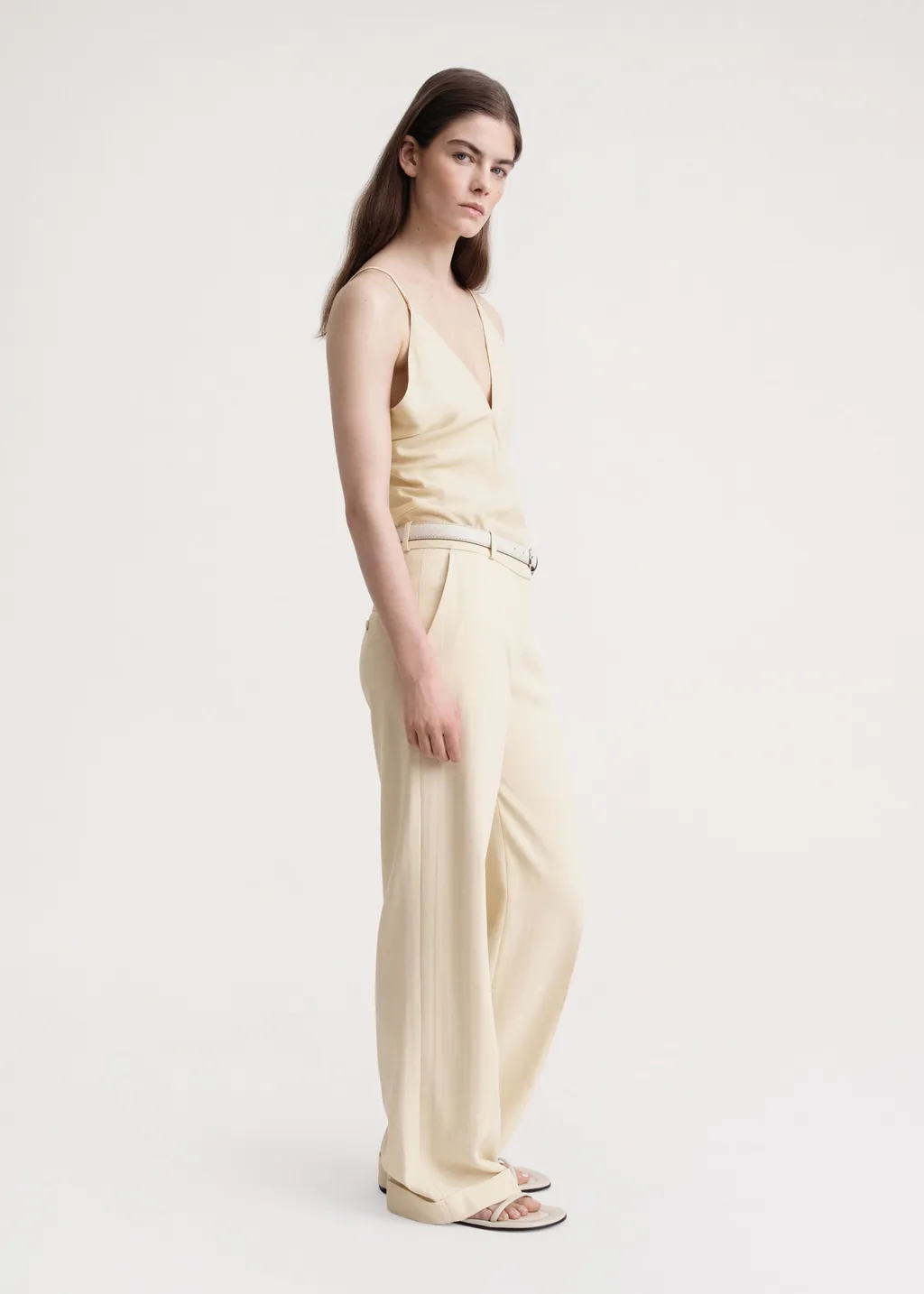 Mid-Rise Tailored Trousers