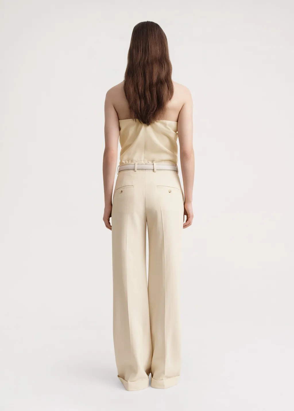 Mid-Rise Tailored Trousers