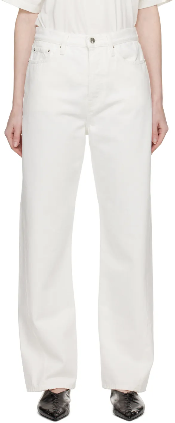 Logo Patch Straight-Leg Jeans