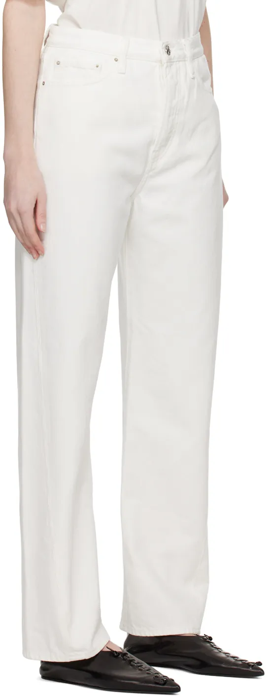 Logo Patch Straight-Leg Jeans
