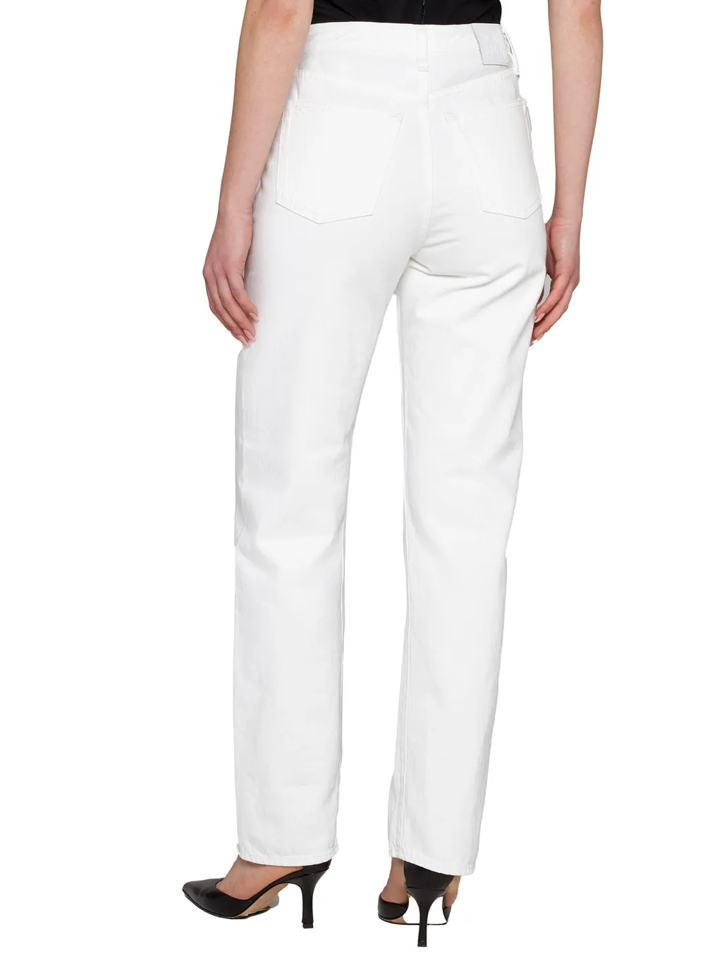Logo Patch Straight-Leg Jeans