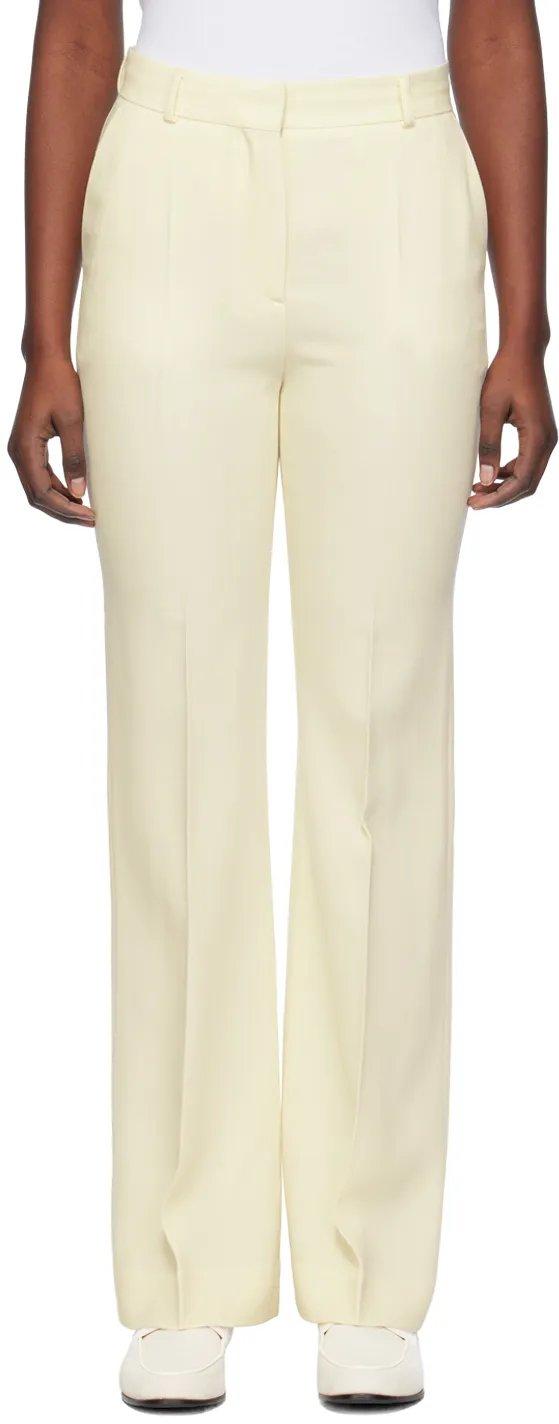 Belt-Looped Mid-Rise Trousers
