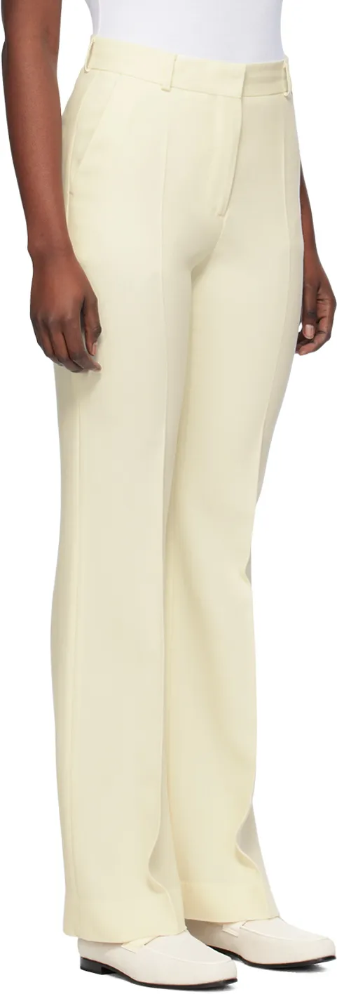 Belt-Looped Mid-Rise Trousers