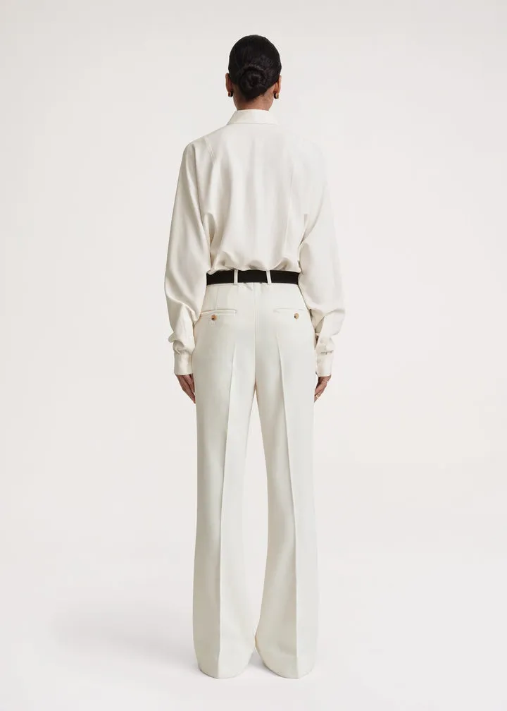 Belt-Looped Mid-Rise Trousers