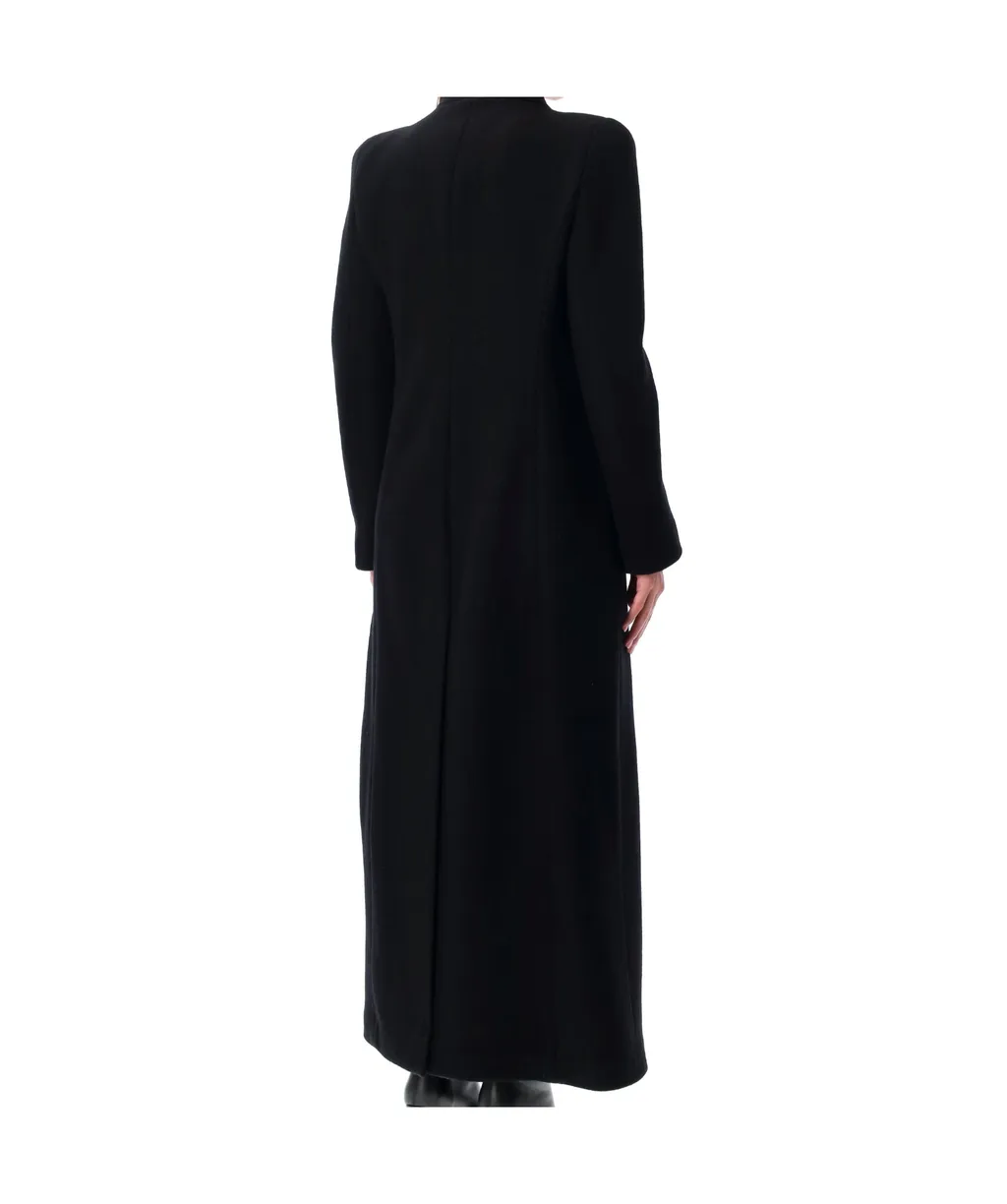 Straight Hem Long Coat