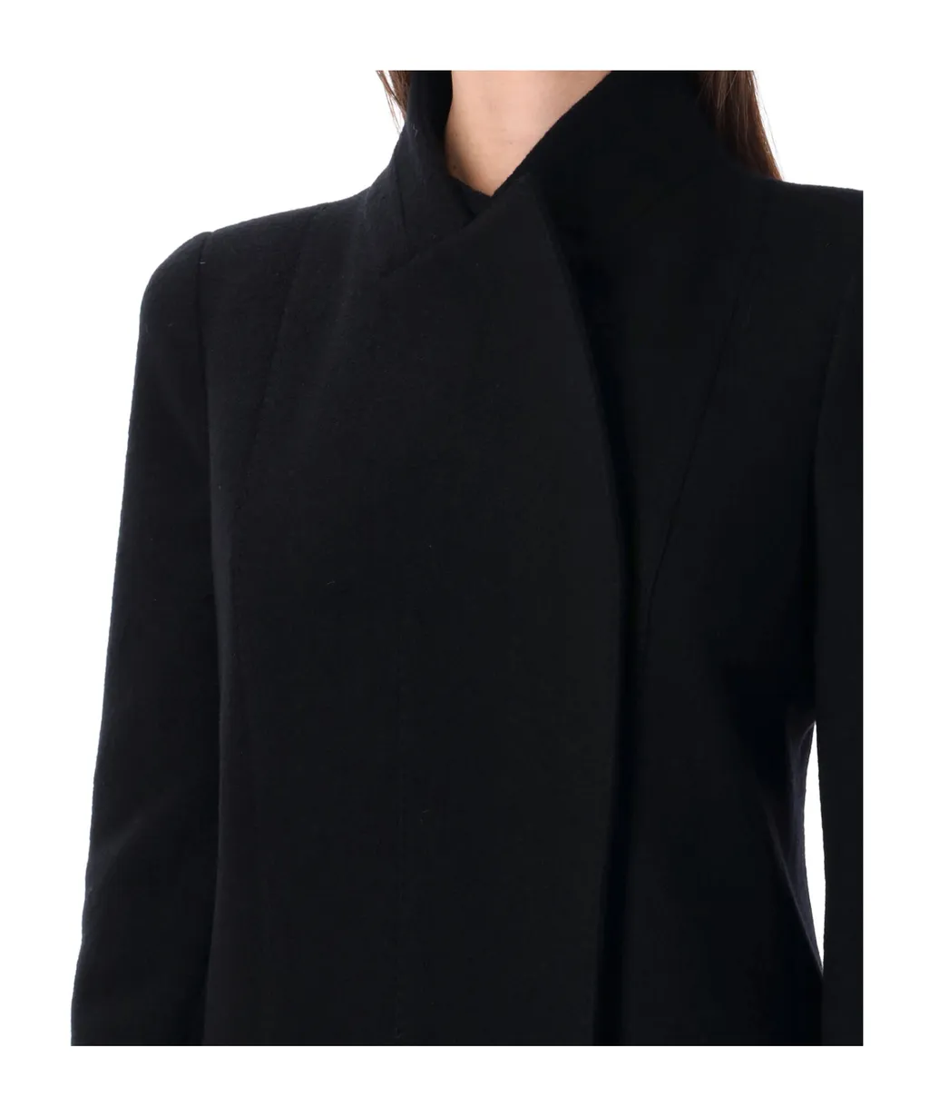 Straight Hem Long Coat