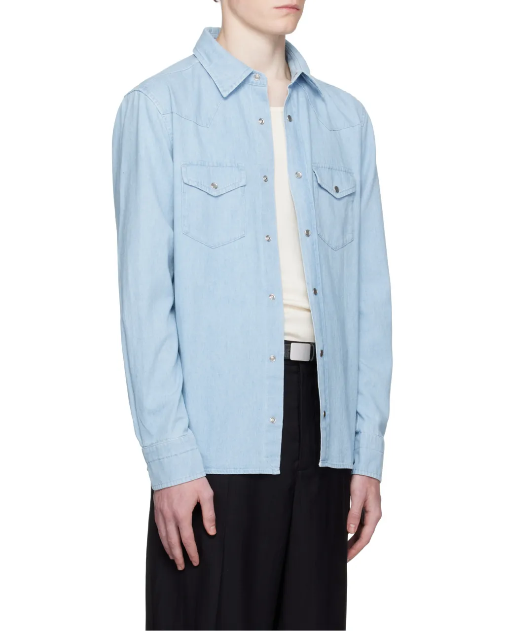 Double-Pocket Denim Shirt