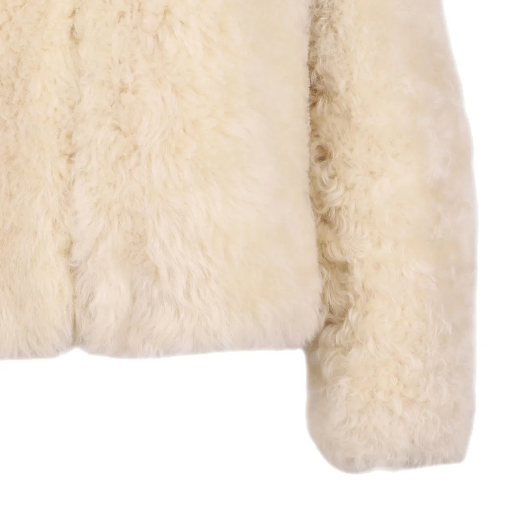 Crewneck Long-Sleeved Coat