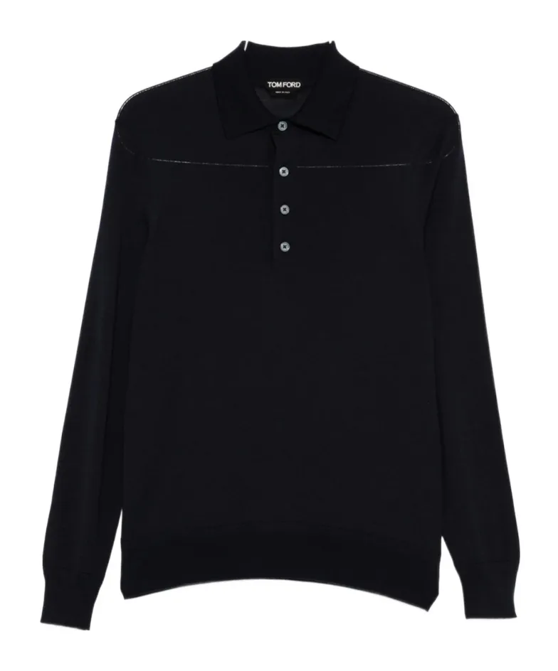 Long-Sleeved Polo Shirt