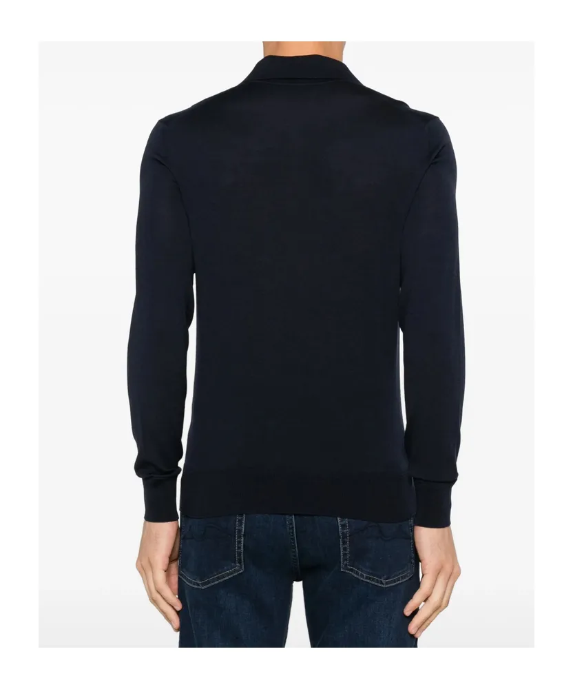 Long-Sleeved Polo Shirt