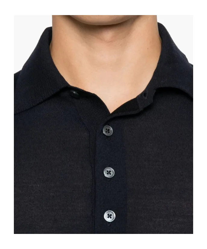Long-Sleeved Polo Shirt