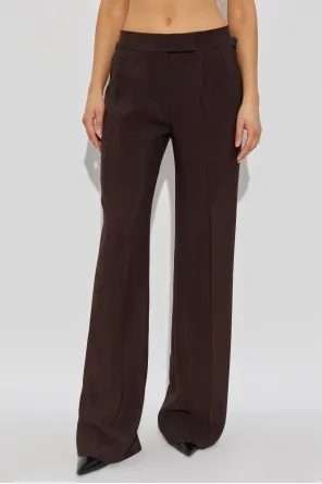 Pleated Wide-Leg Trousers