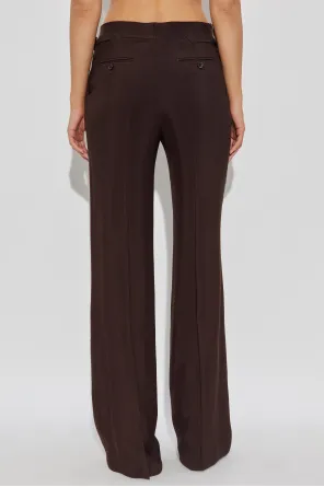 Pleated Wide-Leg Trousers
