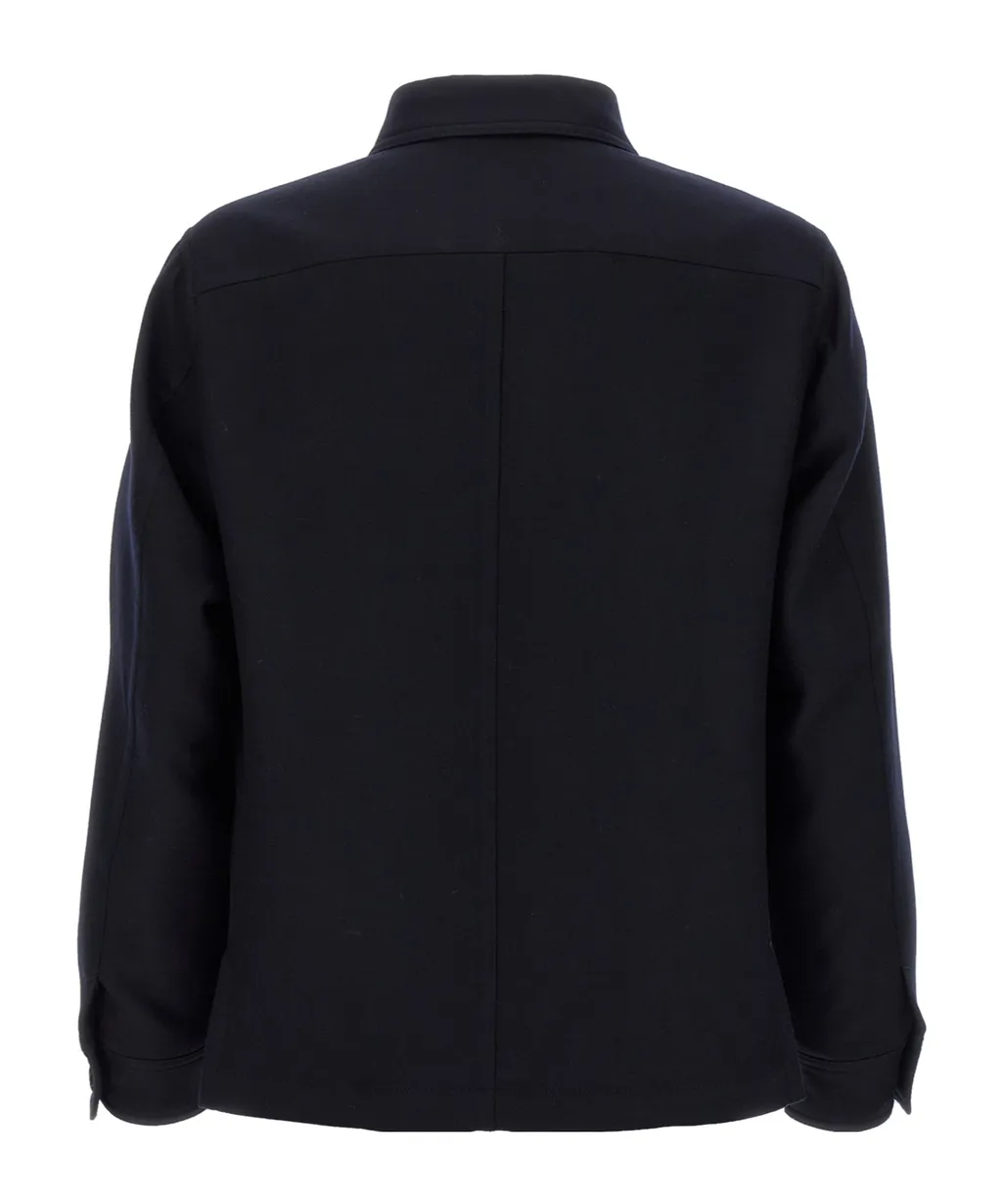Button-Down Flap-Pocket Shirt Jacket
