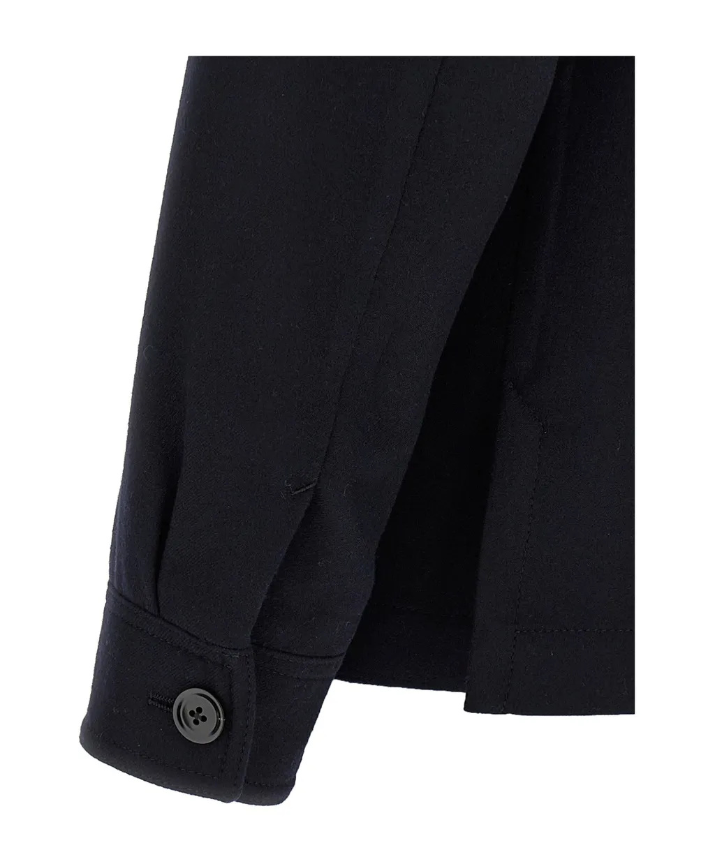 Button-Down Flap-Pocket Shirt Jacket