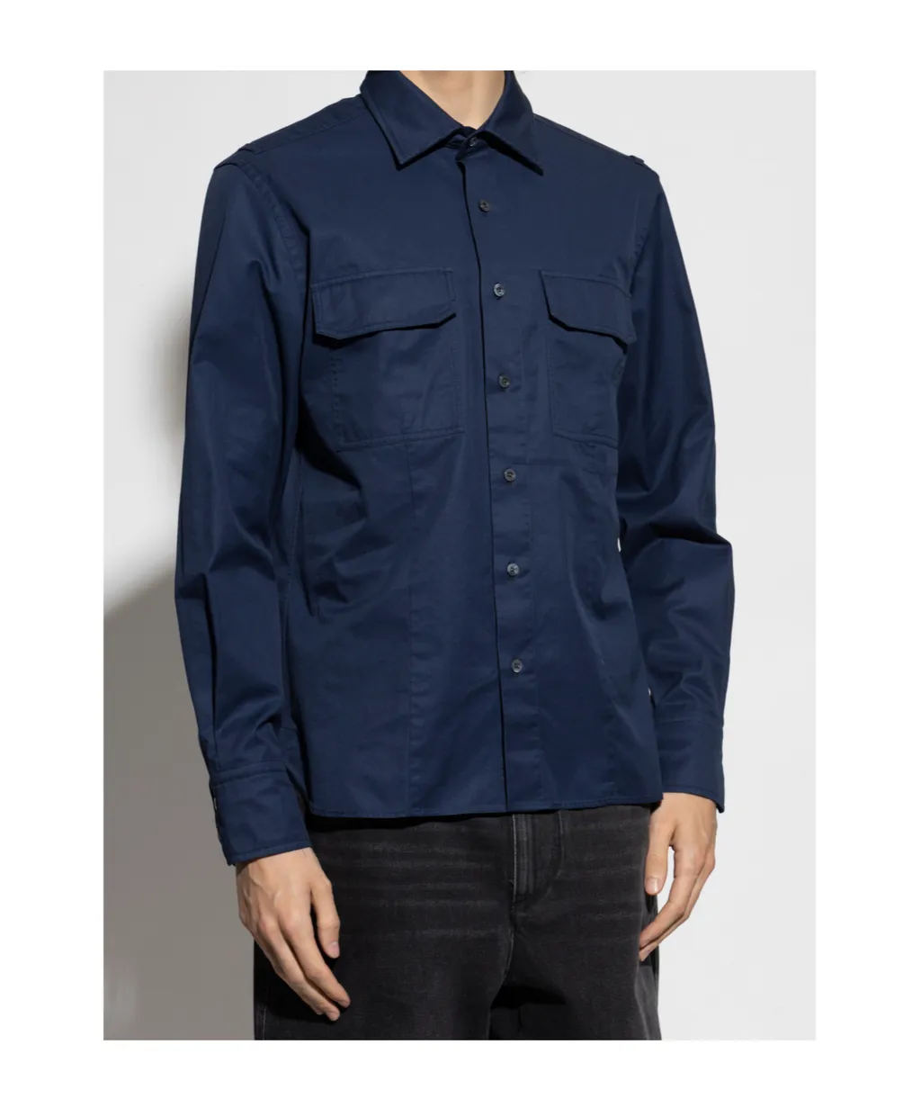 Double-Pocket Cotton Shirt